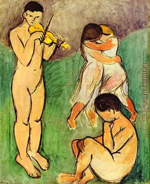 Music Sketch painting - Henri Matisse Music Sketch art painting